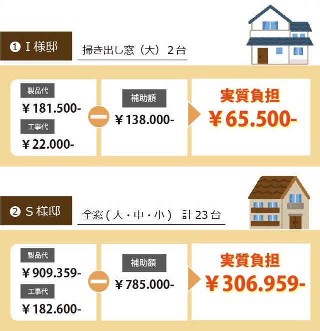 補助金で実施可能な内窓リフォームの施工事例